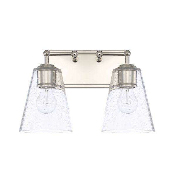 Capital Lighting - 121721PN-463 - Two Light Vanity - Murphy - Polished Nickel from Lighting & Bulbs Unlimited in Charlotte, NC