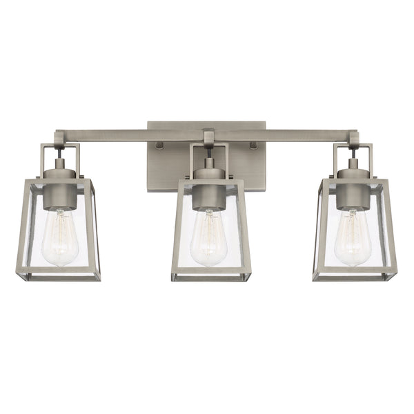 Capital Lighting - 125531AN-448 - Three Light Vanity - Kenner - Antique Nickel from Lighting & Bulbs Unlimited in Charlotte, NC