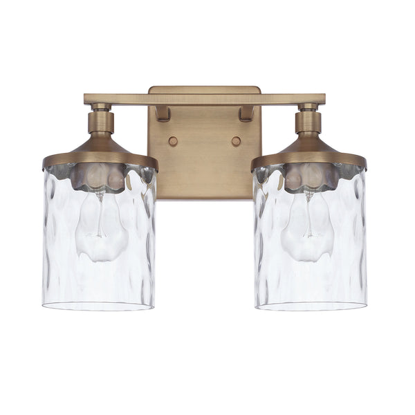 Capital Lighting - 128821AD-451 - Two Light Vanity - Colton - Aged Brass from Lighting & Bulbs Unlimited in Charlotte, NC