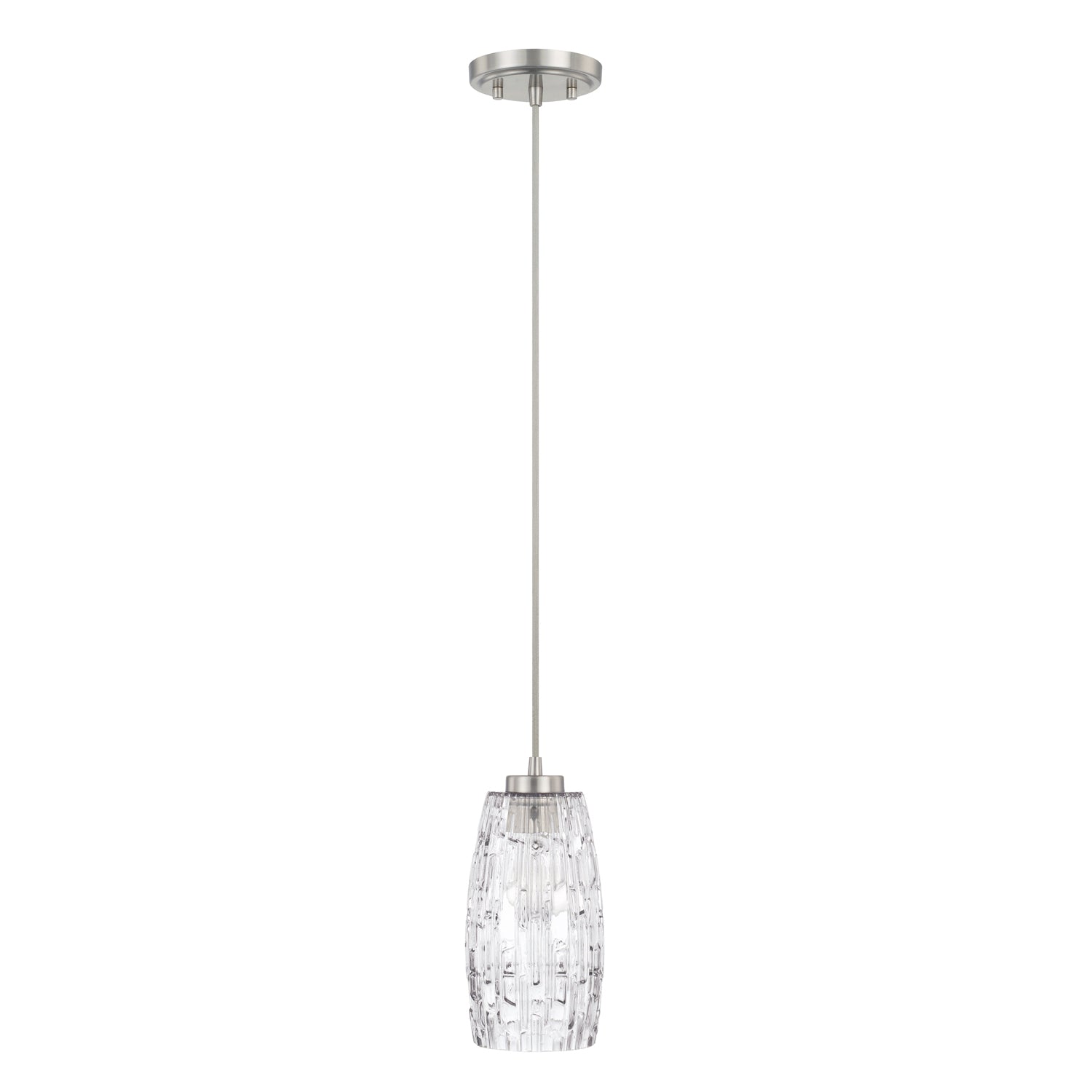 Capital Lighting - 328611BN-450 - One Light Pendant - Casper - Brushed Nickel from Lighting & Bulbs Unlimited in Charlotte, NC