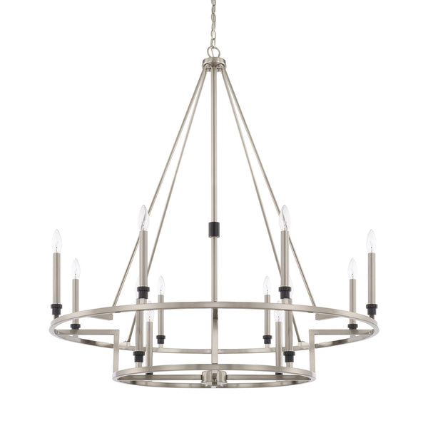 Capital Lighting - 425201BT - 12 Light Chandelier - Tux - Black Tie from Lighting & Bulbs Unlimited in Charlotte, NC