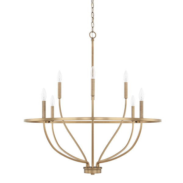 Capital Lighting - 428581AD - Eight Light Chandelier - Greyson - Aged Brass from Lighting & Bulbs Unlimited in Charlotte, NC