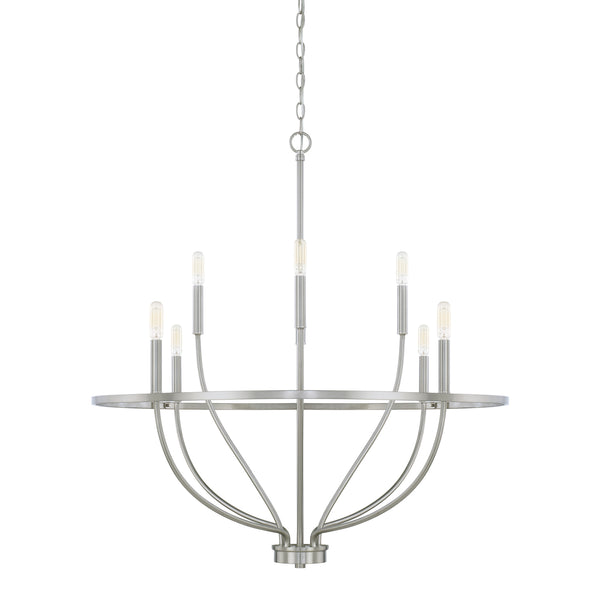 Capital Lighting - 428581BN - Eight Light Chandelier - Greyson - Brushed Nickel from Lighting & Bulbs Unlimited in Charlotte, NC