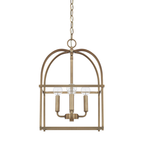 Capital Lighting - 527542AD - Four Light Foyer Pendant - Aubrey - Aged Brass from Lighting & Bulbs Unlimited in Charlotte, NC