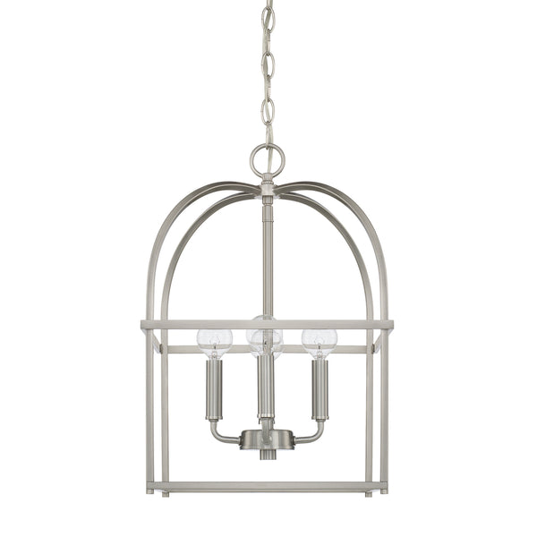 Capital Lighting - 527542BN - Four Light Foyer Pendant - Aubrey - Brushed Nickel from Lighting & Bulbs Unlimited in Charlotte, NC