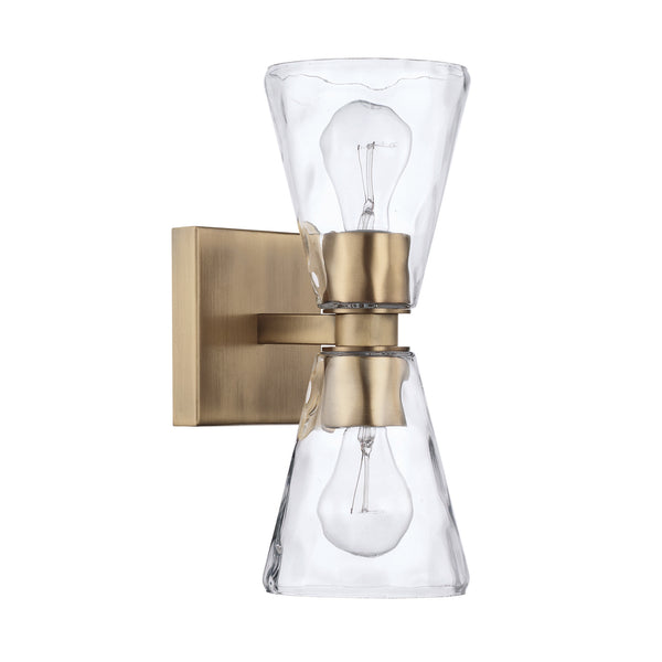Capital Lighting - 627522AD-456 - Two Light Wall Sconce - Lyra - Aged Brass from Lighting & Bulbs Unlimited in Charlotte, NC