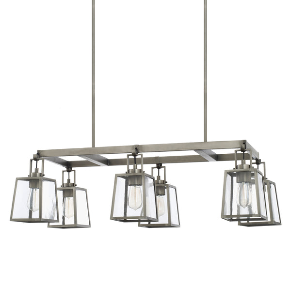 Capital Lighting - 825561AN-447 - Six Light Island Pendant - Kenner - Antique Nickel from Lighting & Bulbs Unlimited in Charlotte, NC