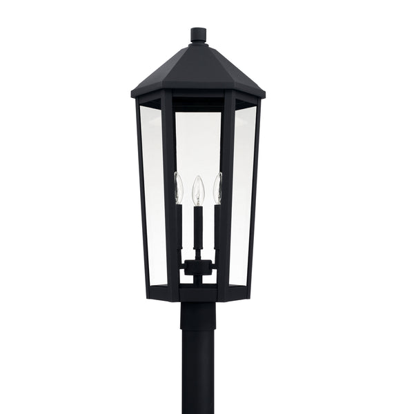 Capital Lighting - 926934BK - Three Light Outdoor Post Lantern - Ellsworth - Black from Lighting & Bulbs Unlimited in Charlotte, NC