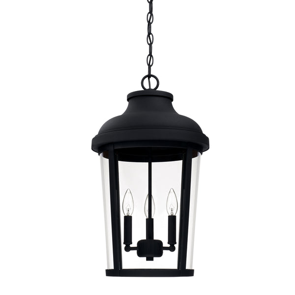 Capital Lighting - 927033BK - Three Light Outdoor Hanging Lantern - Dunbar - Black from Lighting & Bulbs Unlimited in Charlotte, NC