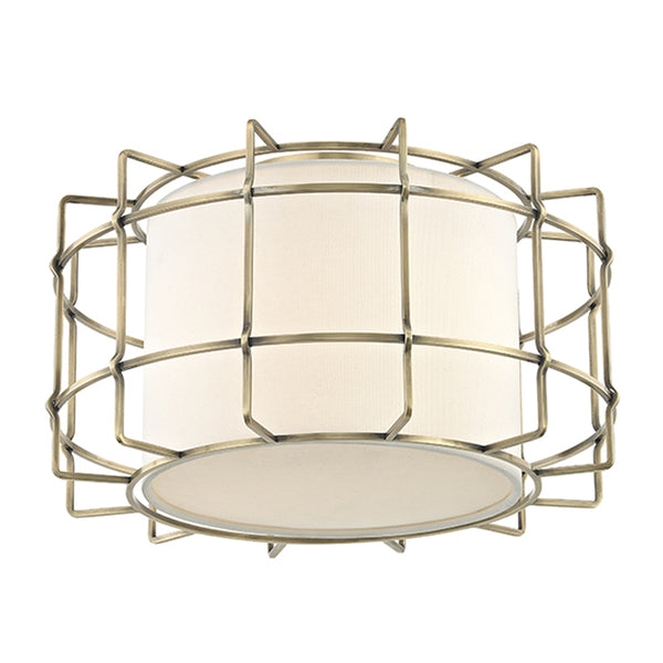 Hudson Valley - 1514-AGB - LED Flush Mount - Sovereign - Aged Brass from Lighting & Bulbs Unlimited in Charlotte, NC