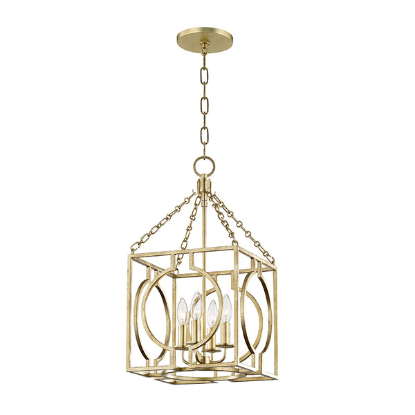 Hudson Valley - 9214-GL - Four Light Pendant - Octavio - Gold Leaf from Lighting & Bulbs Unlimited in Charlotte, NC