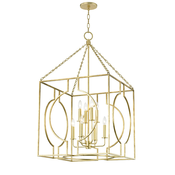 Hudson Valley - 9224-GL - Eight Light Pendant - Octavio - Gold Leaf from Lighting & Bulbs Unlimited in Charlotte, NC