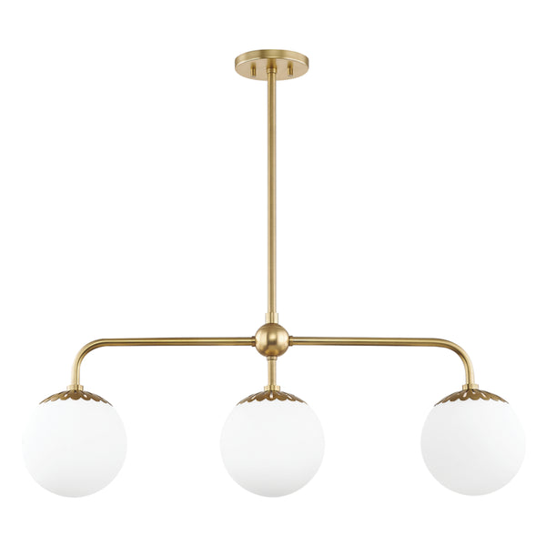 Mitzi - H193903-AGB - Three Light Island Pendant - Paige - Aged Brass from Lighting & Bulbs Unlimited in Charlotte, NC