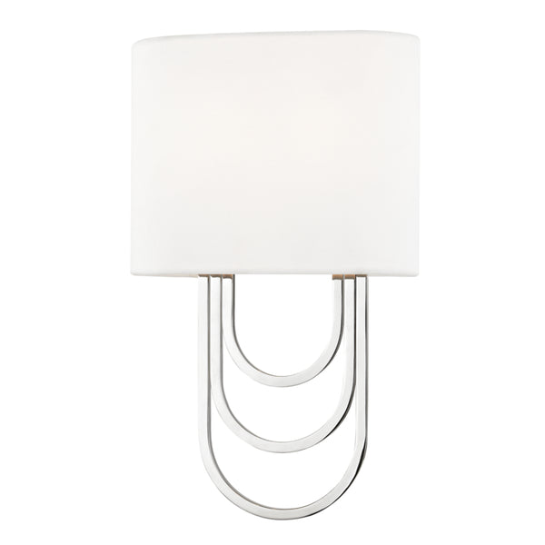Mitzi - H210102-PN - Two Light Wall Sconce - Farah - Polished Nickel from Lighting & Bulbs Unlimited in Charlotte, NC
