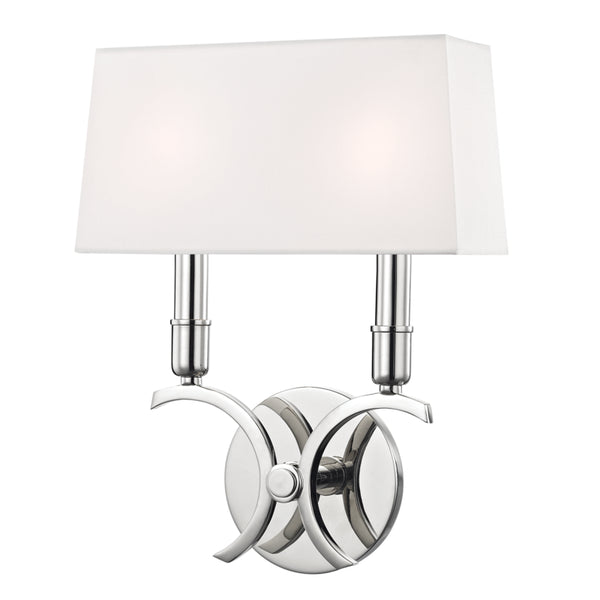 Mitzi - H212102S-PN - Two Light Wall Sconce - Gwen - Polished Nickel from Lighting & Bulbs Unlimited in Charlotte, NC