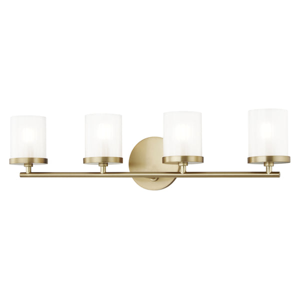 Mitzi - H239304-AGB - Four Light Bath Bracket - Ryan - Aged Brass from Lighting & Bulbs Unlimited in Charlotte, NC