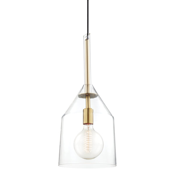 Mitzi - H252701L-AGB - One Light Pendant - Sloan - Aged Brass from Lighting & Bulbs Unlimited in Charlotte, NC