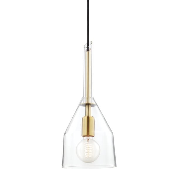 Mitzi - H252701S-AGB - One Light Pendant - Sloan - Aged Brass from Lighting & Bulbs Unlimited in Charlotte, NC