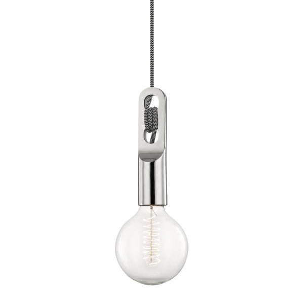 Mitzi - H257701-PN - One Light Pendant - Angela - Polished Nickel from Lighting & Bulbs Unlimited in Charlotte, NC
