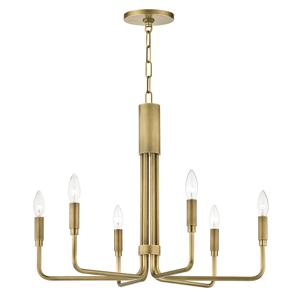 Mitzi - H261806-AGB - Six Light Pendant - Brigitte - Aged Brass from Lighting & Bulbs Unlimited in Charlotte, NC
