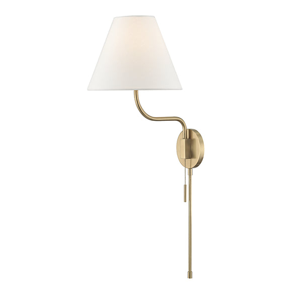 Mitzi - HL240101-AGB - One Light Wall Sconce With Plug - Patti - Aged Brass from Lighting & Bulbs Unlimited in Charlotte, NC