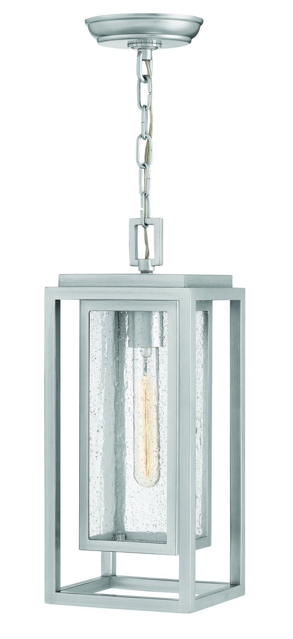 Hinkley - 1002SI - LED Hanging Lantern - Republic - Satin Nickel from Lighting & Bulbs Unlimited in Charlotte, NC