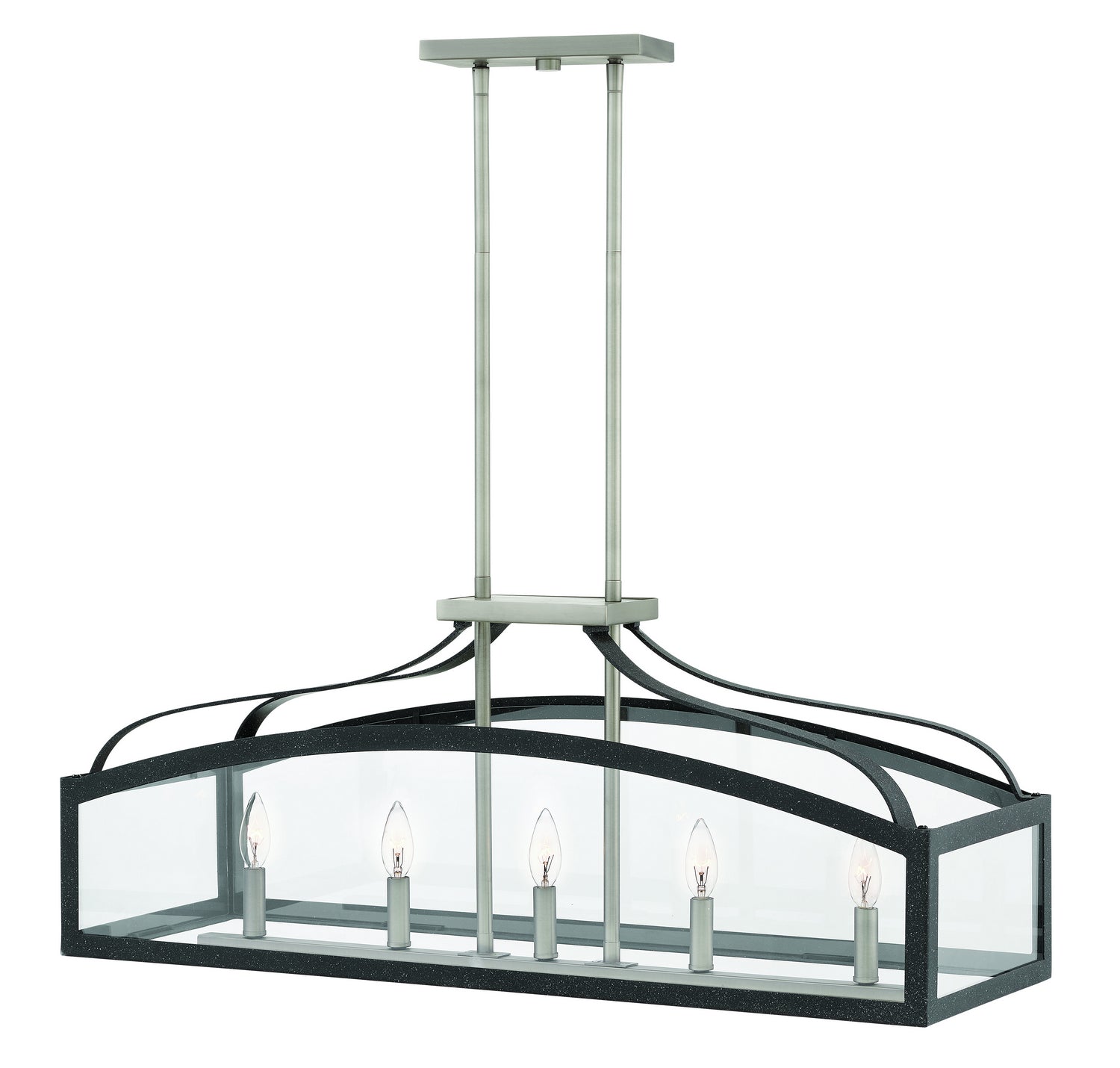 Hinkley - 3416DZ - LED Linear Chandelier - Clarendon - Aged Zinc from Lighting & Bulbs Unlimited in Charlotte, NC