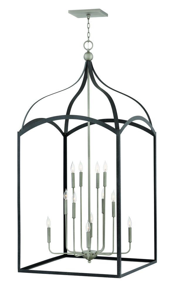 Hinkley - 3419DZ - LED Chandelier - Clarendon - Aged Zinc from Lighting & Bulbs Unlimited in Charlotte, NC
