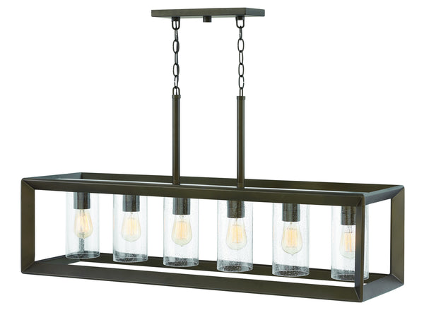 Hinkley - 29306WB - LED Outdoor Linear Chandelier - Rhodes - Warm Bronze from Lighting & Bulbs Unlimited in Charlotte, NC