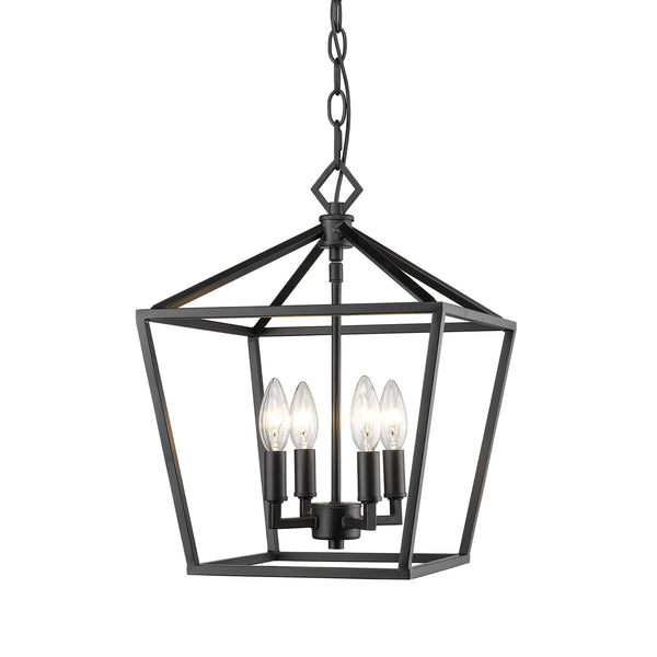 Millennium - 3234-MB - Four Light Pendant - Matte Black from Lighting & Bulbs Unlimited in Charlotte, NC