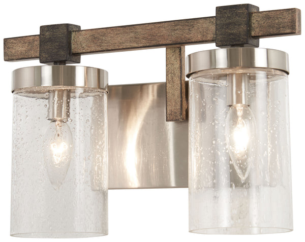Minka-Lavery - 4632-106 - Two Light Bath - Bridlewood - Stone Grey W/Brushed Nickel from Lighting & Bulbs Unlimited in Charlotte, NC