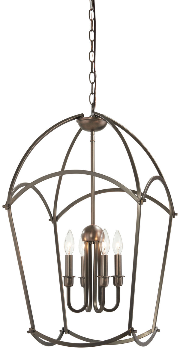 Minka-Lavery - 4774-281 - Four Light Pendant - Jupiter'S Canopy - Harvard Court Bronze (Plated) from Lighting & Bulbs Unlimited in Charlotte, NC