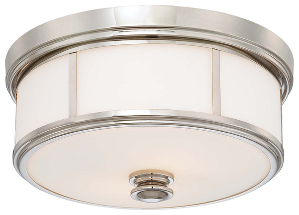Minka-Lavery - 6369-613 - Five Light Flush Mount - Polished Nickel from Lighting & Bulbs Unlimited in Charlotte, NC
