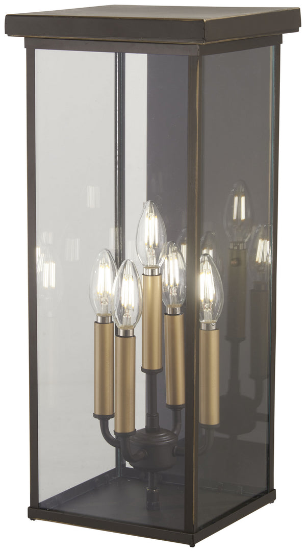Minka-Lavery - 72583-143C - Five Light Pocket Lantern - Casway - Oil Rubbed Bronze W/ Gold High from Lighting & Bulbs Unlimited in Charlotte, NC