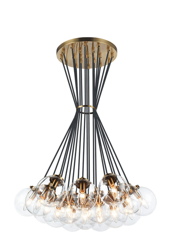 Matteo Lighting - C63019AGCL - 19 Light Chandelier - The Bougie - Aged Gold Brass from Lighting & Bulbs Unlimited in Charlotte, NC