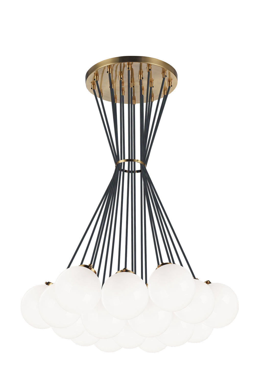 Matteo Lighting - C63019AGOP - 19 Light Chandelier - The Bougie - Aged Gold Brass from Lighting & Bulbs Unlimited in Charlotte, NC