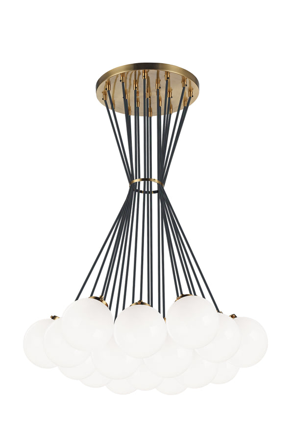 Matteo Lighting - C63019AGOP - 19 Light Chandelier - The Bougie - Aged Gold Brass from Lighting & Bulbs Unlimited in Charlotte, NC