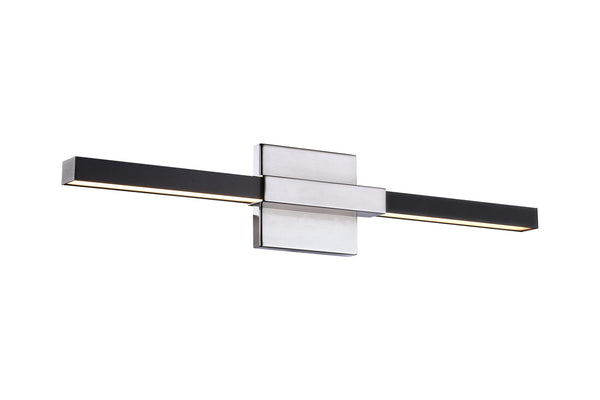 Matteo Lighting - W64721MBCH - LED Wall Sconce - Lineare - Matte Black & Chrome from Lighting & Bulbs Unlimited in Charlotte, NC