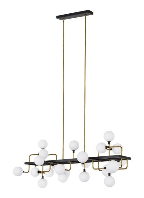 Visual Comfort Modern - 700LSVGOOR - 25 Light Linear Chandelier - Viaggio from Lighting & Bulbs Unlimited in Charlotte, NC