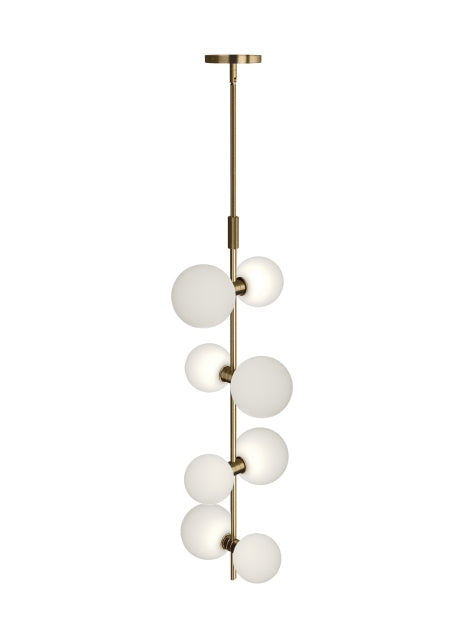 Visual Comfort Modern - 700MDP3GRS - LED Pendant - ModernRail - Aged Brass from Lighting & Bulbs Unlimited in Charlotte, NC
