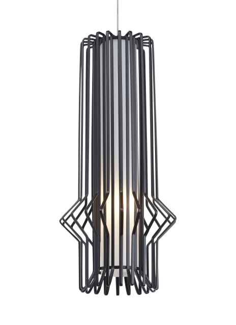 Visual Comfort Modern - 700MPSYRBS - One Light Pendant - Syrma - Satin Nickel from Lighting & Bulbs Unlimited in Charlotte, NC