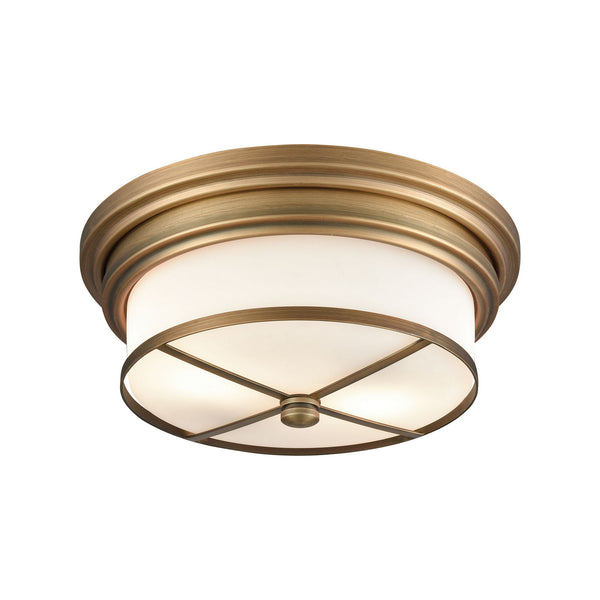 ELK Home - 15055/2 - Two Light Flush Mount - Flushmounts - Classic Brass from Lighting & Bulbs Unlimited in Charlotte, NC