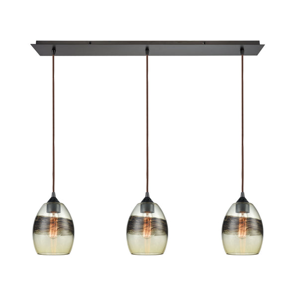 ELK Home - 25122/3LP - Three Light Pendant - Whisp - Oil Rubbed Bronze from Lighting & Bulbs Unlimited in Charlotte, NC