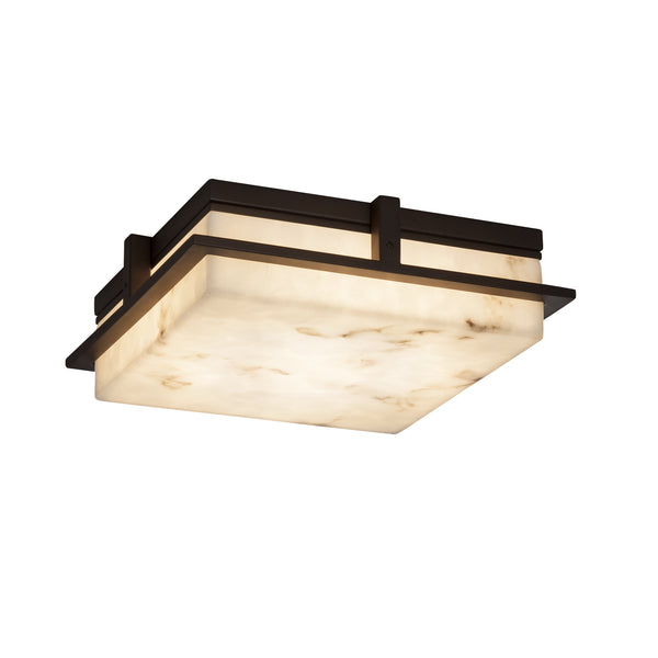 Justice Designs - FAL-7569W-DBRZ - LED Outdoor Flush Mount - LumenAria - Dark Bronze from Lighting & Bulbs Unlimited in Charlotte, NC