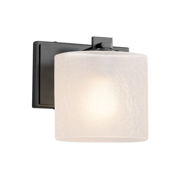 Justice Designs - FSN-8447-30-FRCR-MBLK - Wall Sconce - Fusion - Matte Black from Lighting & Bulbs Unlimited in Charlotte, NC
