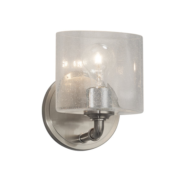 Justice Designs - FSN-8467-30-SEED-NCKL - Wall Sconce - Fusion - Brushed Nickel from Lighting & Bulbs Unlimited in Charlotte, NC