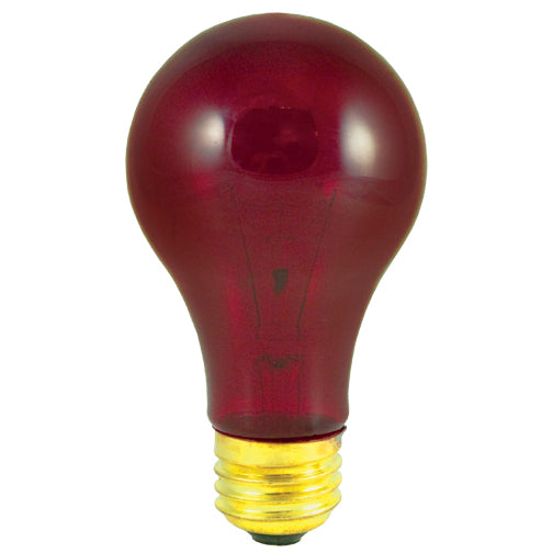 Bulbrite - 105725 - Light Bulb - Colored - Transparent Red from Lighting & Bulbs Unlimited in Charlotte, NC