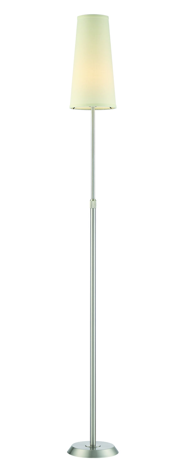 Arnsberg - 409400107 - One Light Floor Lamp - Attendorn - Satin Nickel from Lighting & Bulbs Unlimited in Charlotte, NC
