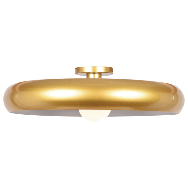 Access - 23881LEDDLP-GLD/WHT - LED Semi Flush Mount - Bistro - Gold and White from Lighting & Bulbs Unlimited in Charlotte, NC