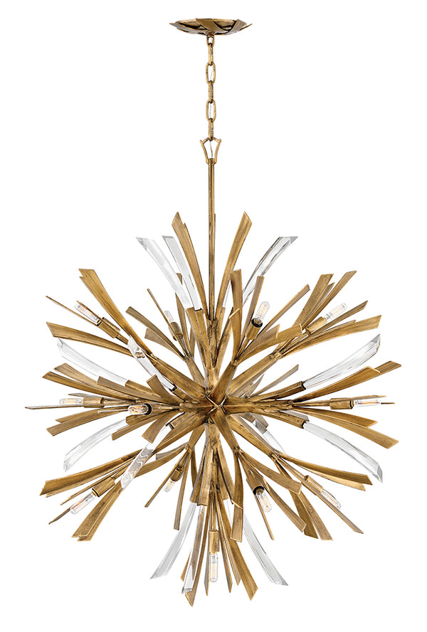 Fredrick Ramond - FR40905BNG - LED Chandelier - Vida - Burnished Gold from Lighting & Bulbs Unlimited in Charlotte, NC